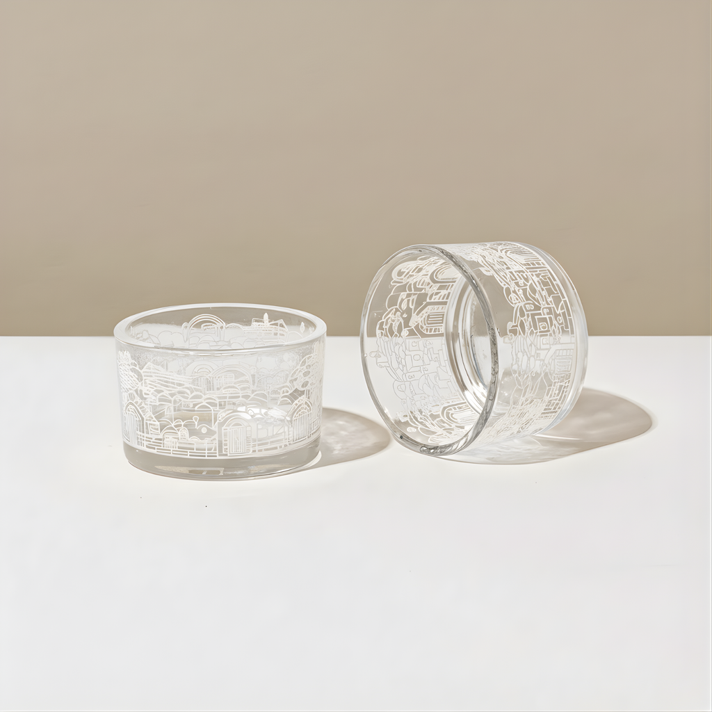 Contemporary Shabbat Candle Holders – Jerusalem Glass Series