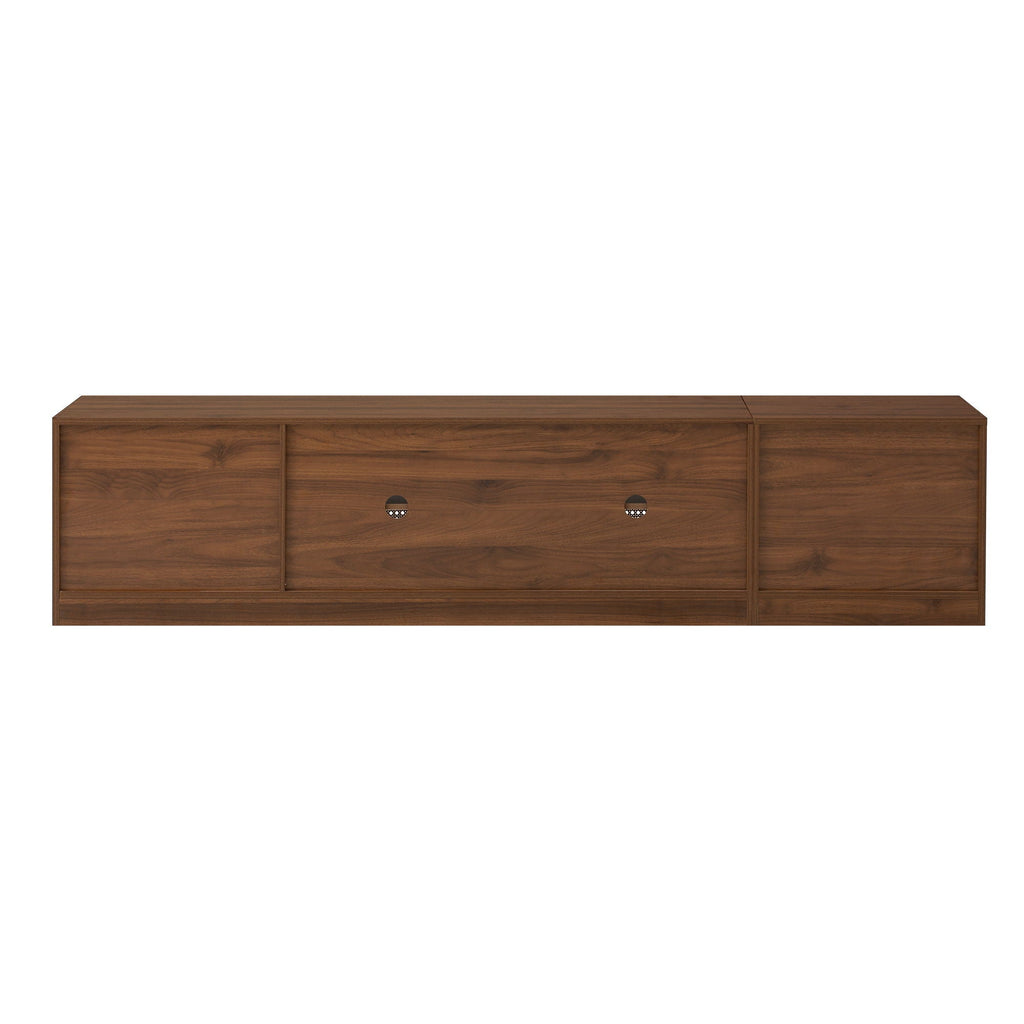 TV Stand, Media Console With Adjustable Shelves - Walnut