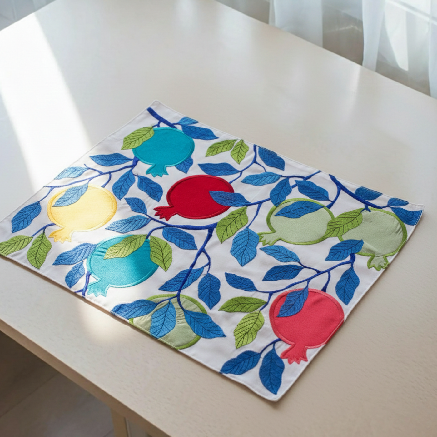 Elegant Embroidered Challah Cover – Rimon Glam Series