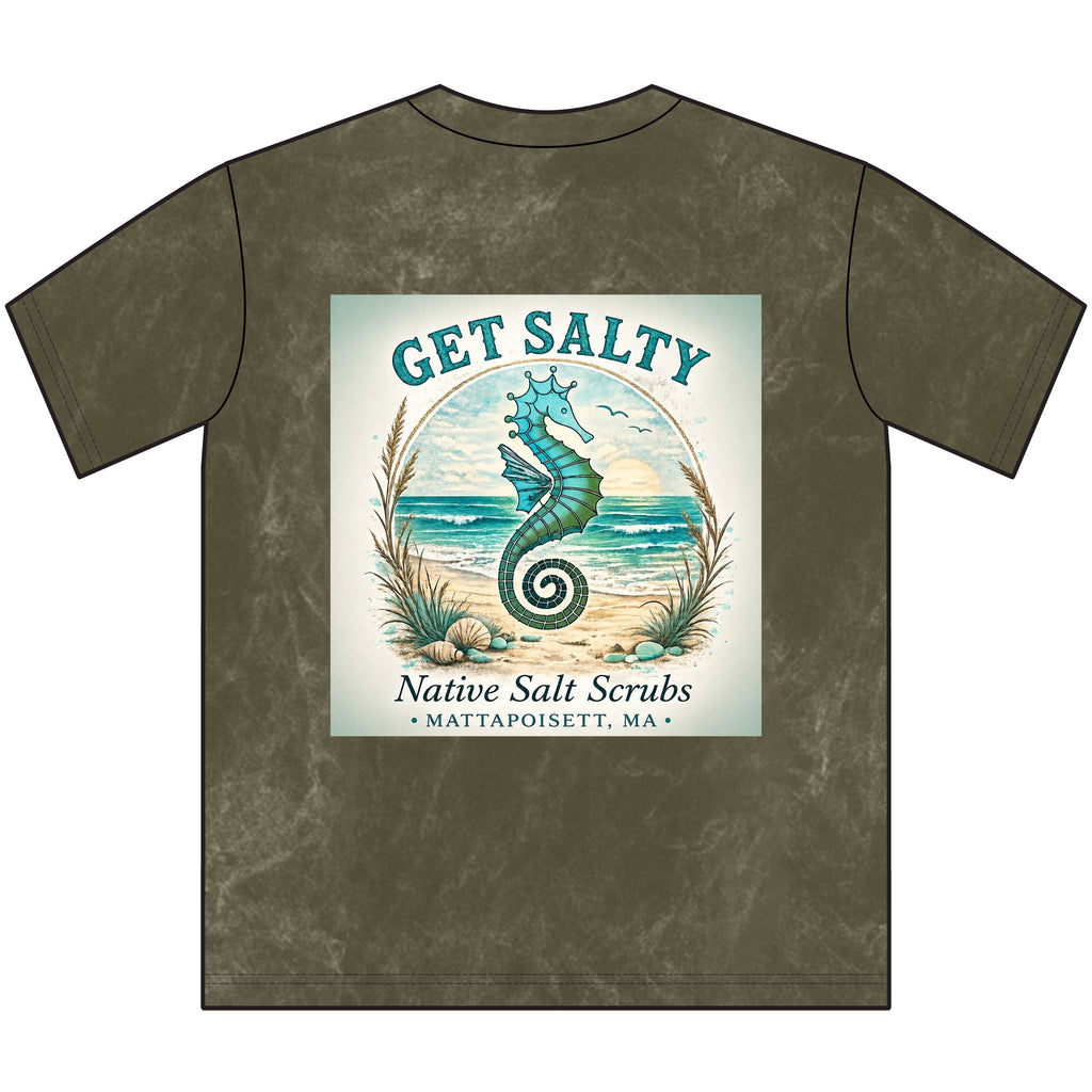 Get Salty — Vintage Mineral Wash Crewneck Tee