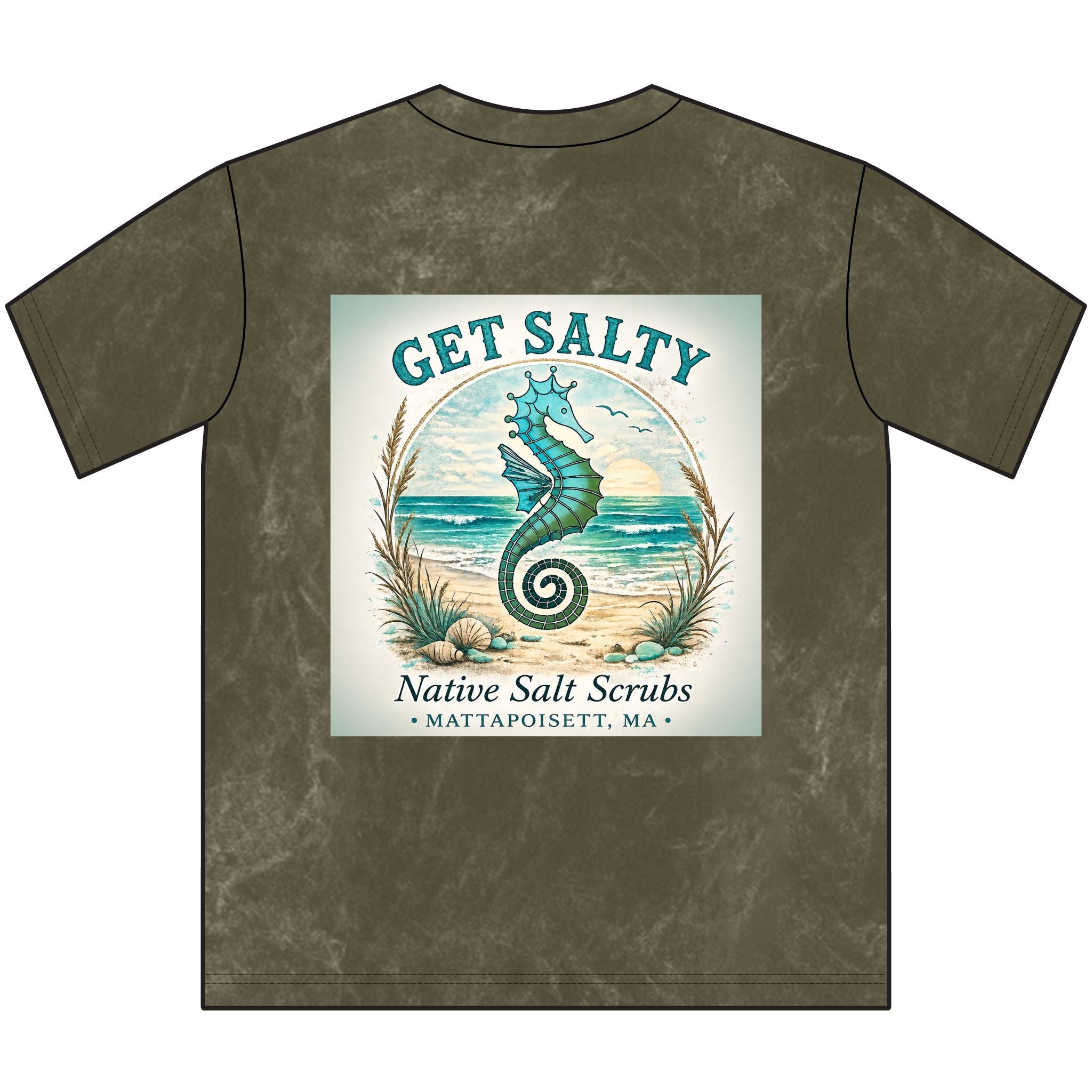 Get Salty — Vintage Mineral Wash Crewneck Tee