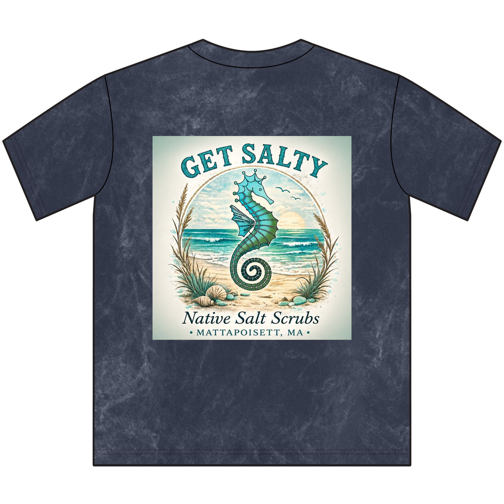 Get Salty — Vintage Mineral Wash Crewneck Tee