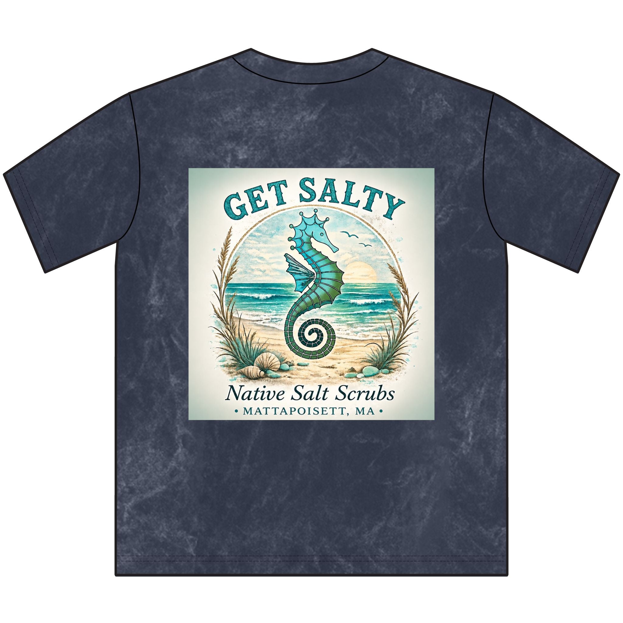 Get Salty — Vintage Mineral Wash Crewneck Tee