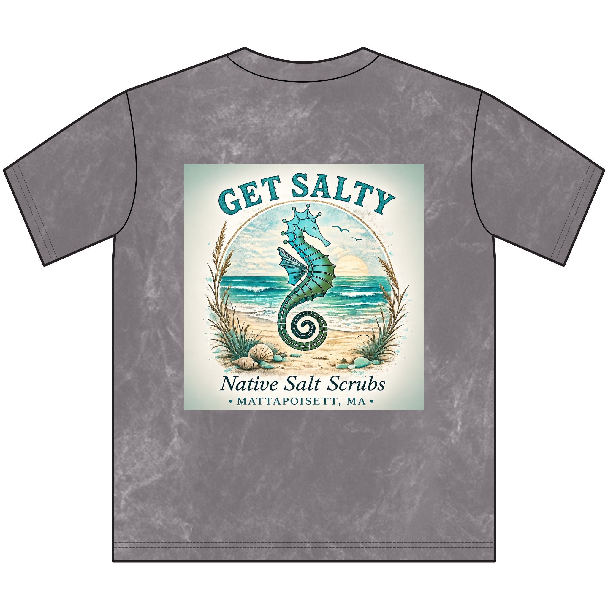Get Salty — Vintage Mineral Wash Crewneck Tee