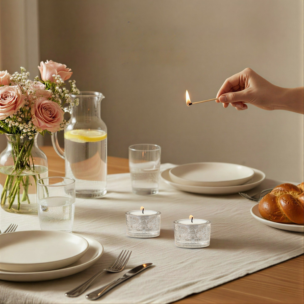 Modern Jerusalem Glass Candle Holders - Jerusalem Glass series