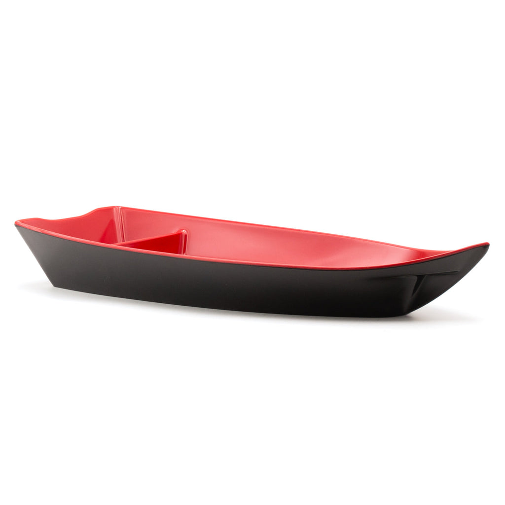 Boat-Shaped Melamine Sushi Plate Set of 5