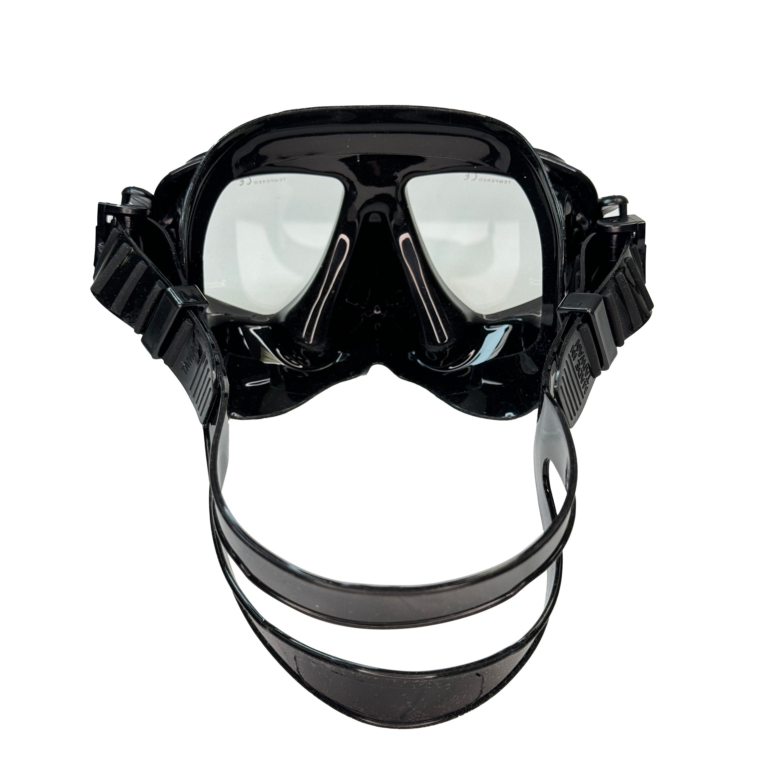 Palantic M36 Solid Red/Black Silicone RX Farsighted Gauge Reader Lenses Dive/Snorkeling Mask