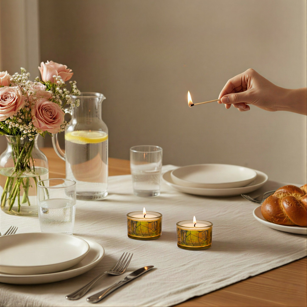 Handcrafted Modern Jewish Gift Set – Chagall Yellow Series