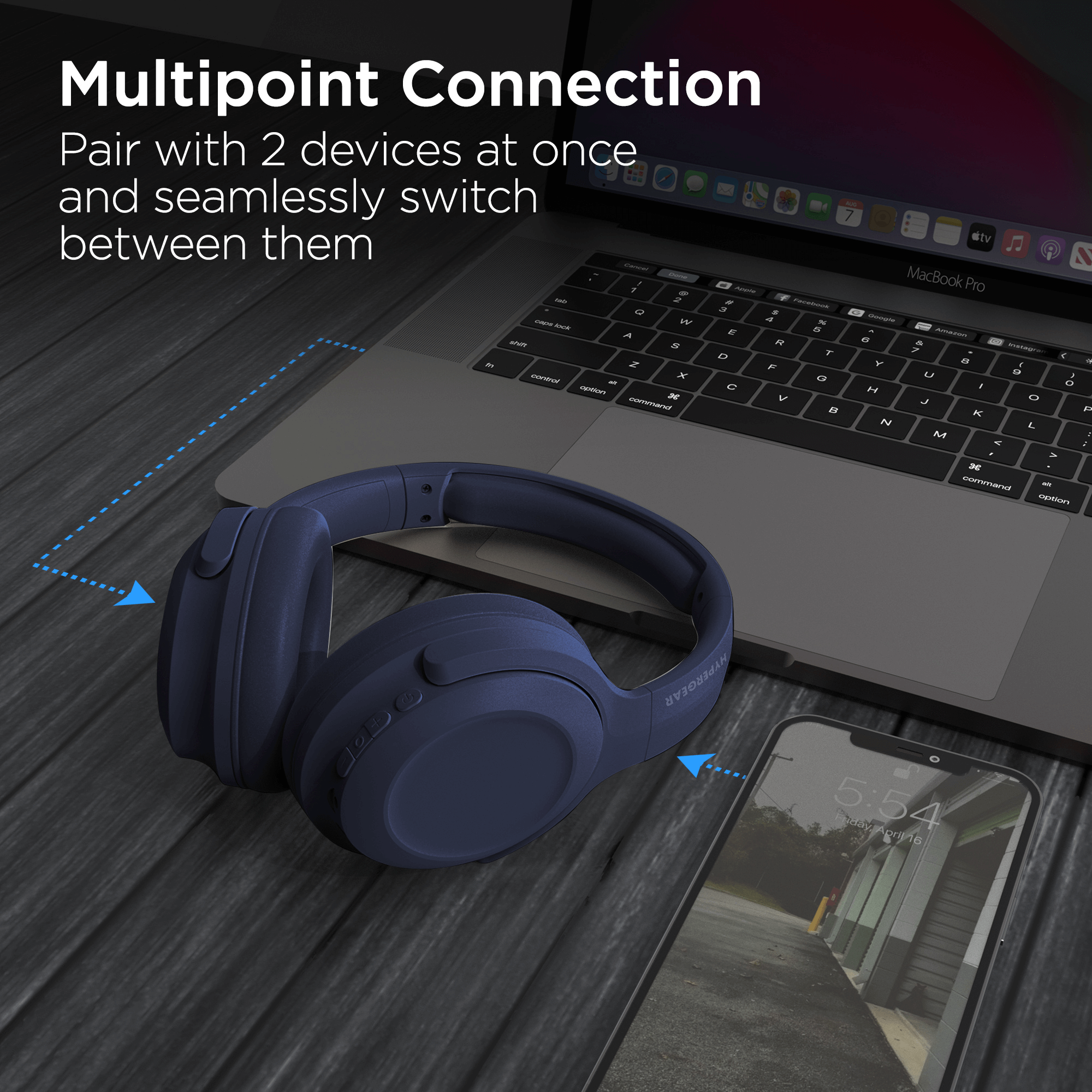 HyperGear Stealth2 ANC Wireless Headphones
