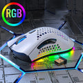 BLACK Silent Wireless Rechargeable Hole Gaming Mouse