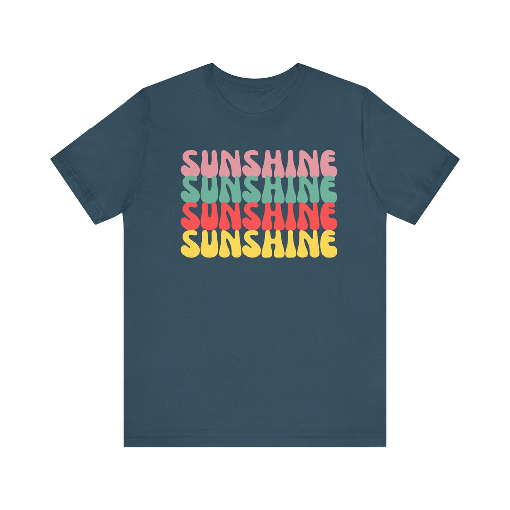 Sunny Vibe Unisex Tee, Summer T-Shirt, Beachwear, Gift for Her, Casual Wear, Fun Graphic Tee