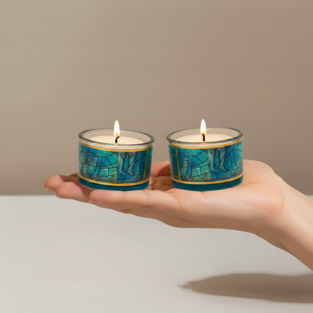 Decorative Sabbath Candle Holders – Chagall Glass