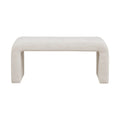 Modern Contemporary Boucle Waterfall Bench