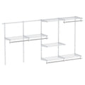 Closet System 4-8 FT Wall-Mounted Closet Shelves and Rod