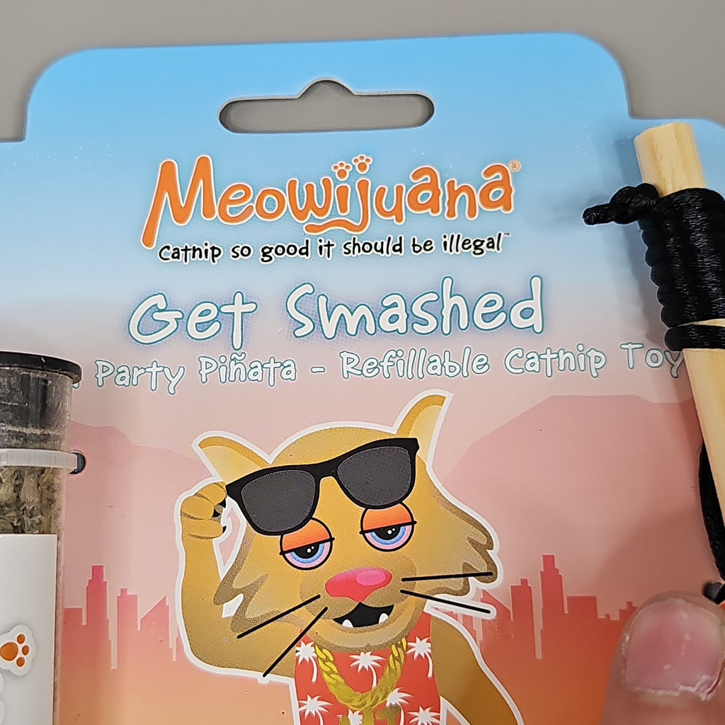 SMARTER PAW Meowijuana Organic Catnip Toy Get Smashed Llama Party Pinata Cat Toy (New)
