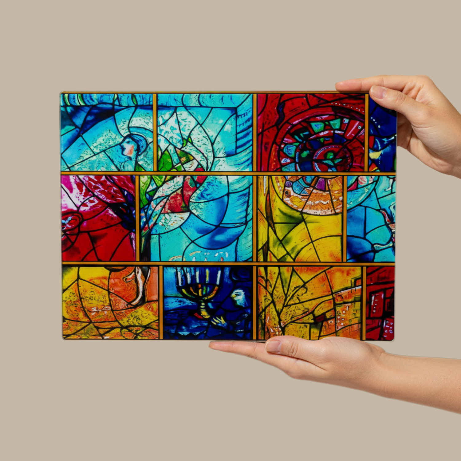 Luxurious and designed Judaica set - Chagall Blue Series