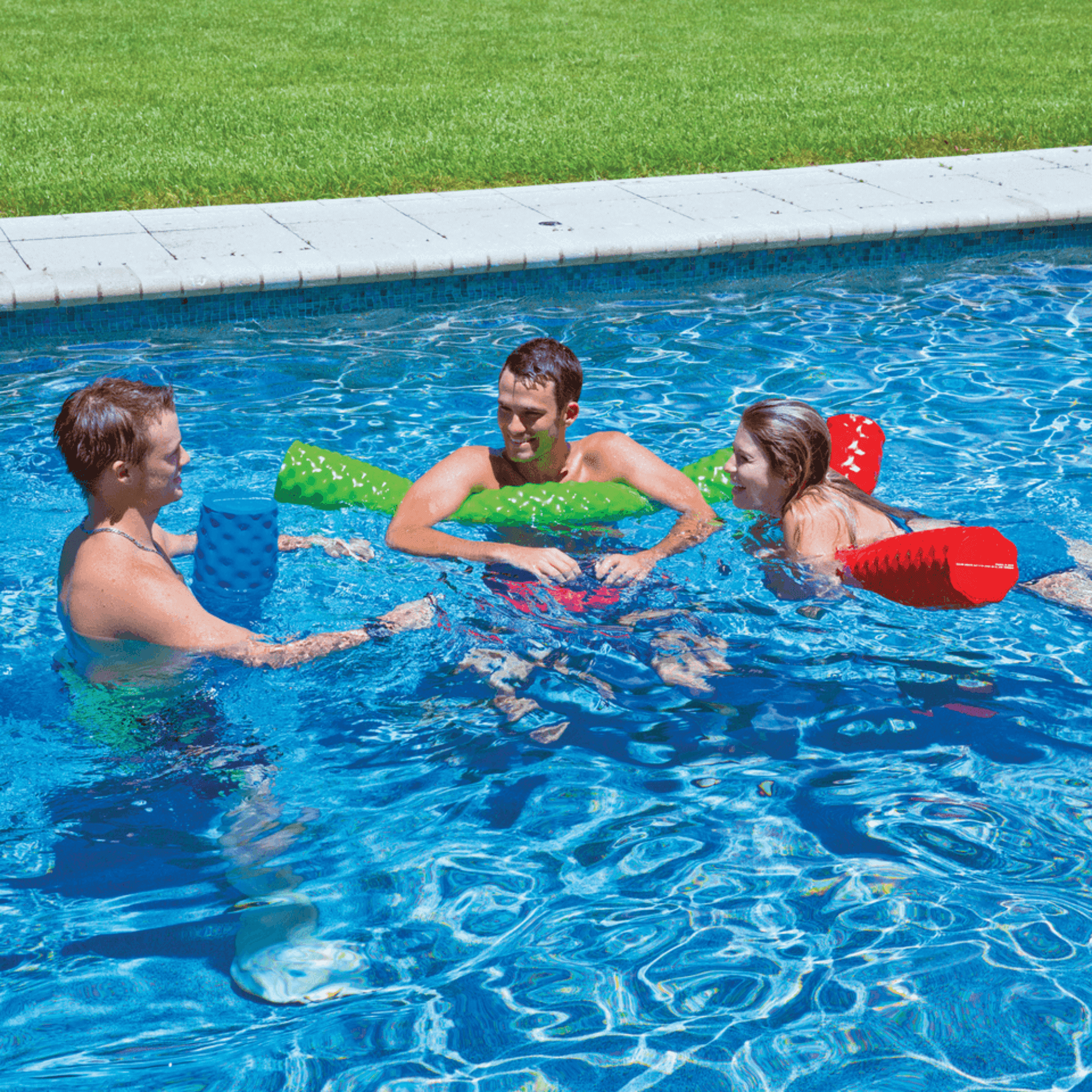 WOW Watersports Dipped Foam Pool Noodle Blue