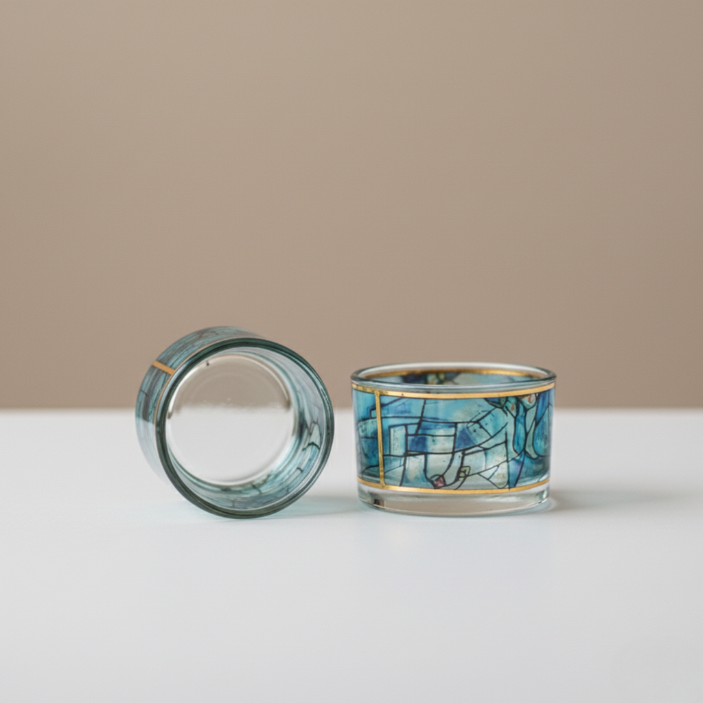 Luxurious and designed Judaica set - Chagall Blue Series