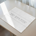 Luxury White Linen Challah Cover – Nice Shabbat Series