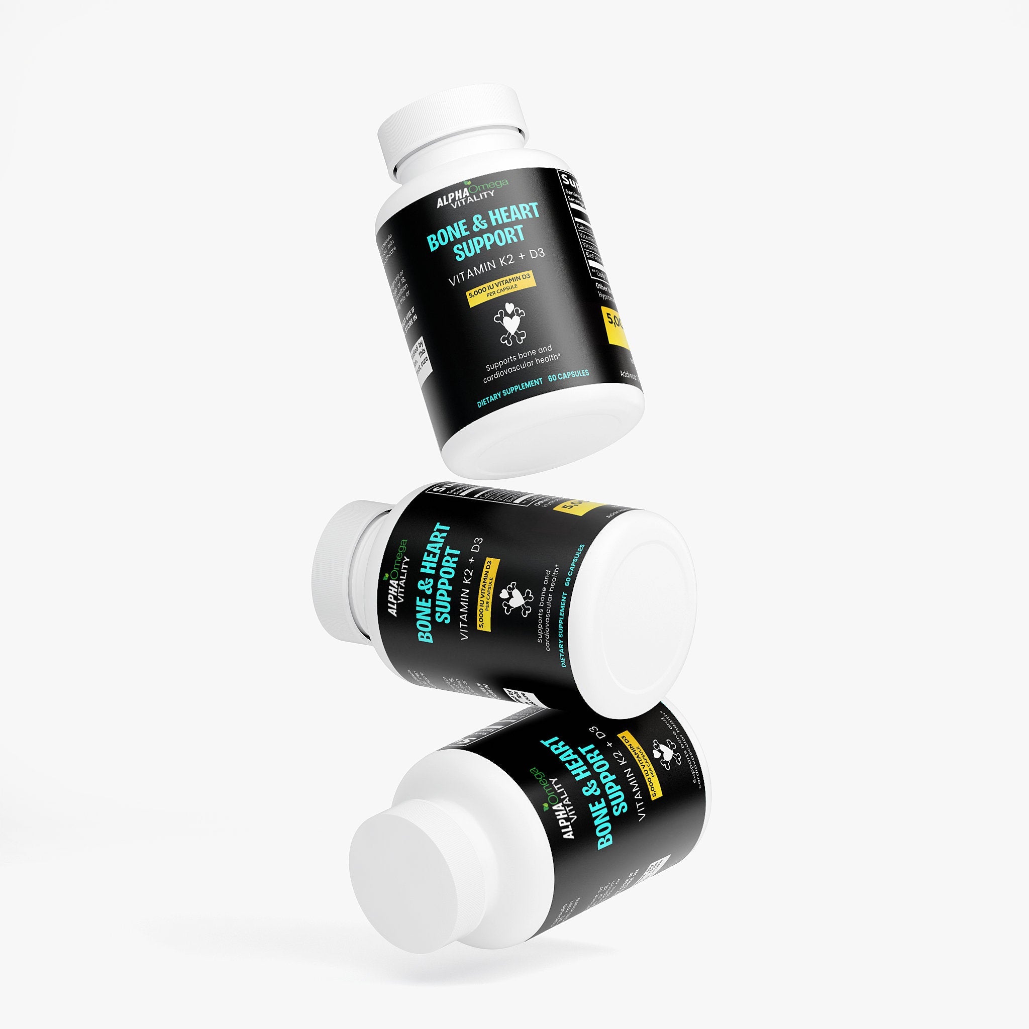 Bone and Heart Support with Vitamin K2 & D3 - 60 Capsules