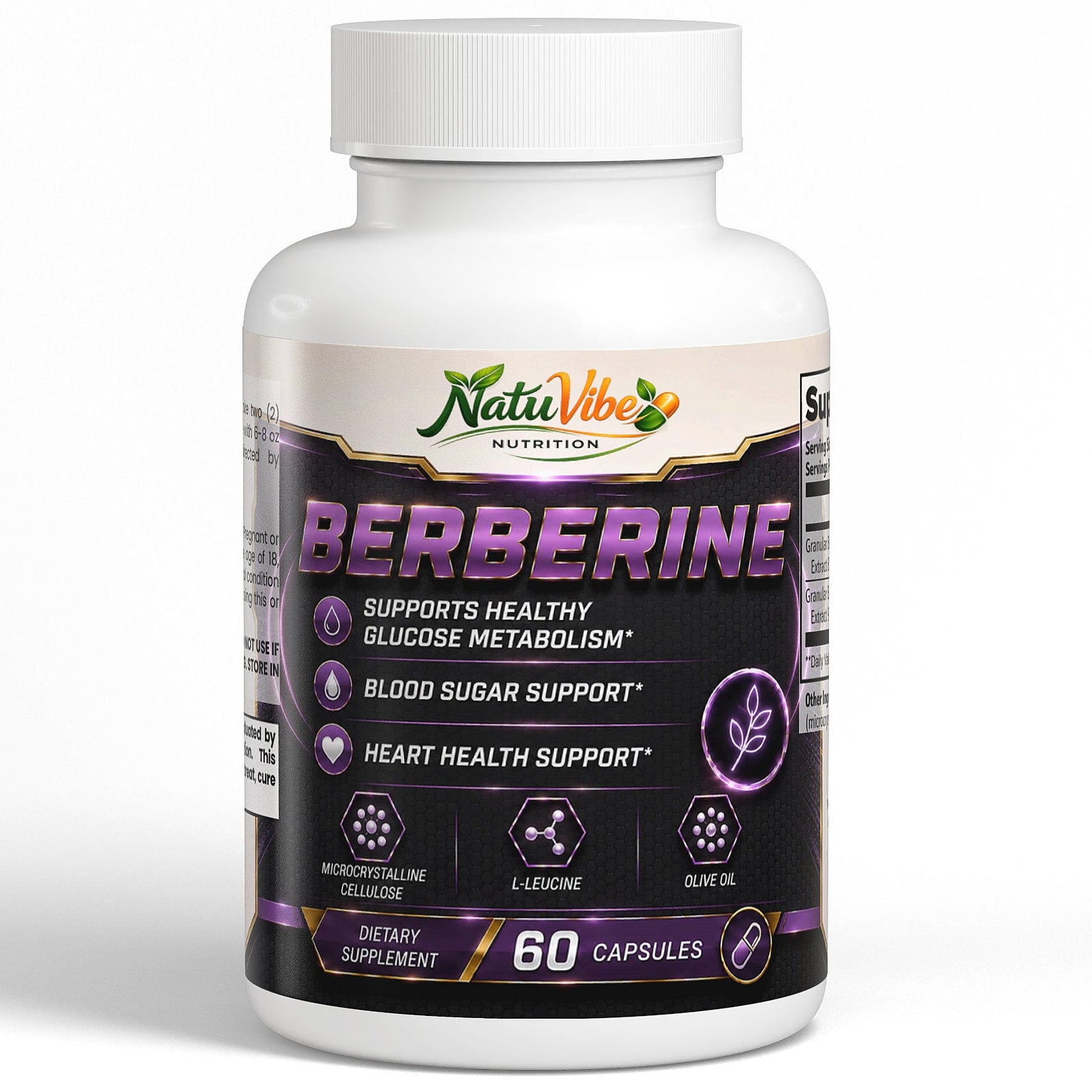 Berberine 60 capsules– Metabolism & Blood Sugar Support