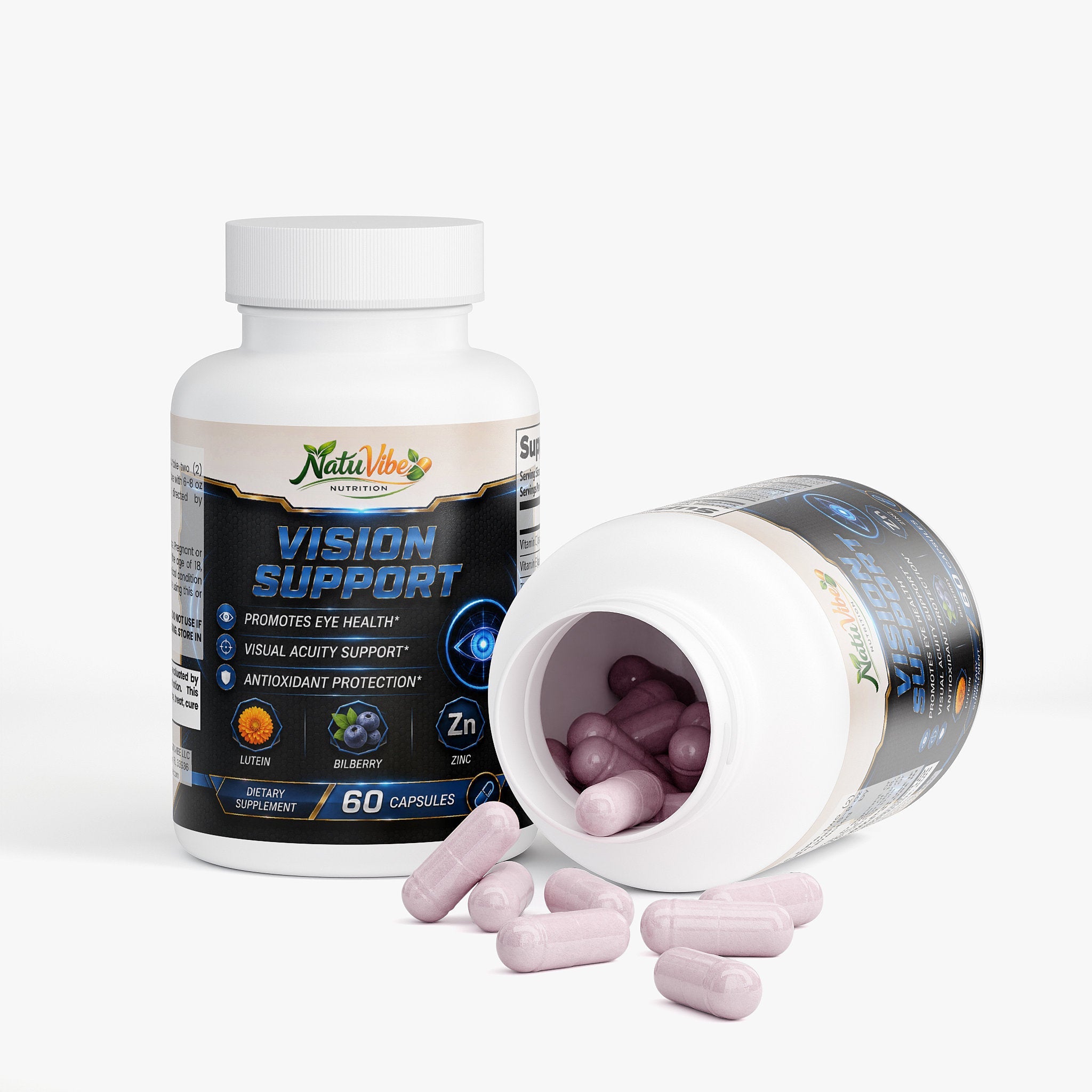 Eye Health Supplement 30 days supply – Lutein, Bilberry & Eyebright for Clear Vision & Antioxidants
