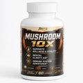 Mushroom 10X – 10 Mushroom Complex for Wellness, Mental Clarity & Immune Support | Lion’s Mane, Reishi & Cordyceps | 60 Caps