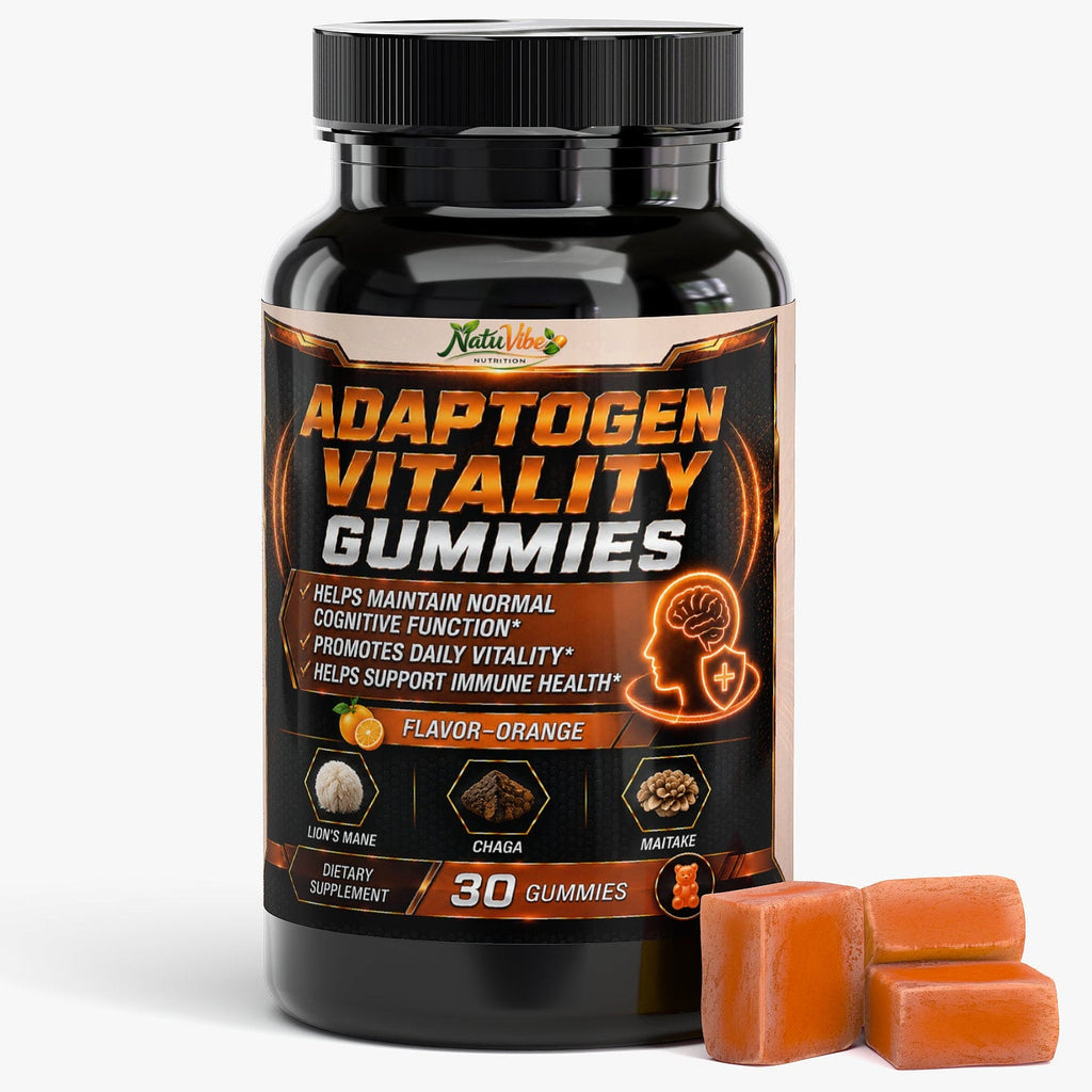 Adaptogen Vitality Gummies 30 Gummies – Lion’s Mane Mushroom Blend