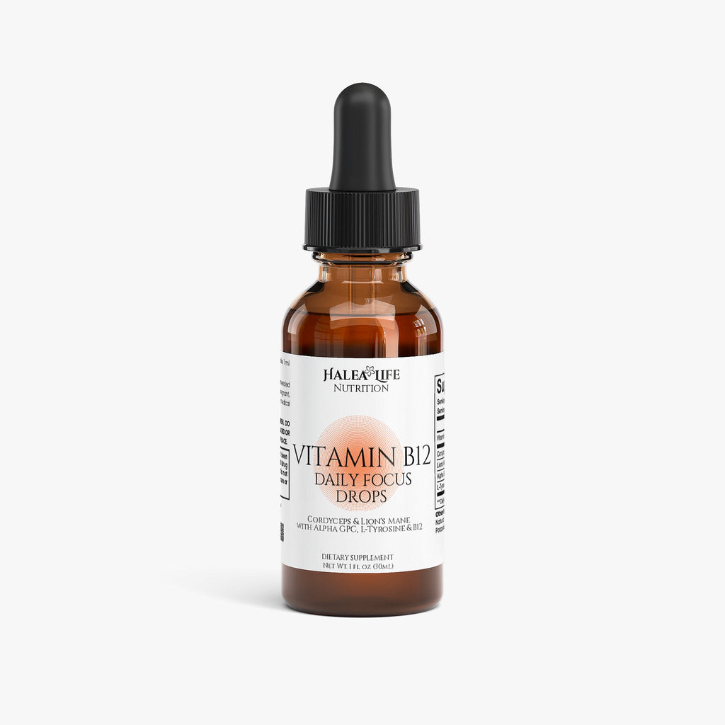 Vitamin B12 Daily Focus Drops with Lion’s Mane, Cordyceps & Alpha GPC