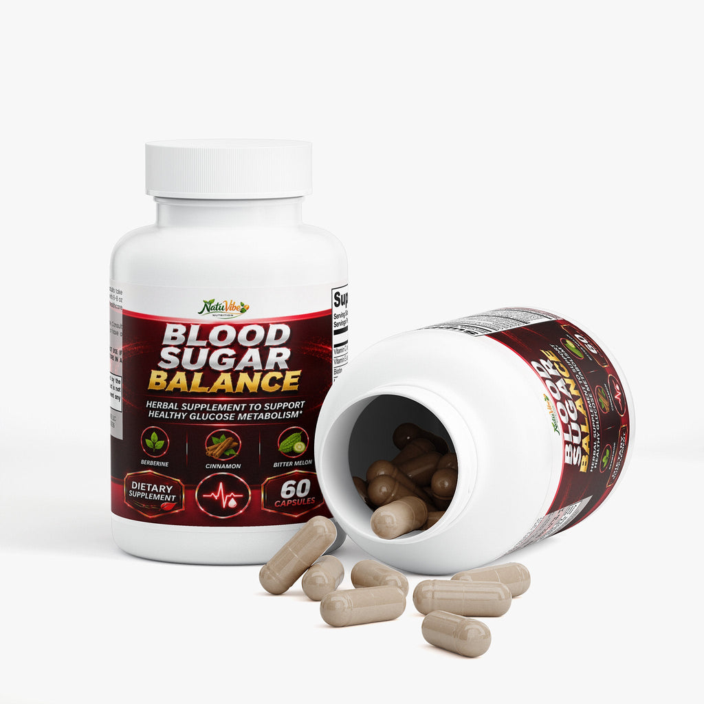 Blood Sugar Advanced Balance Glucose Support Supplement, 60 Vegetarian Capsules