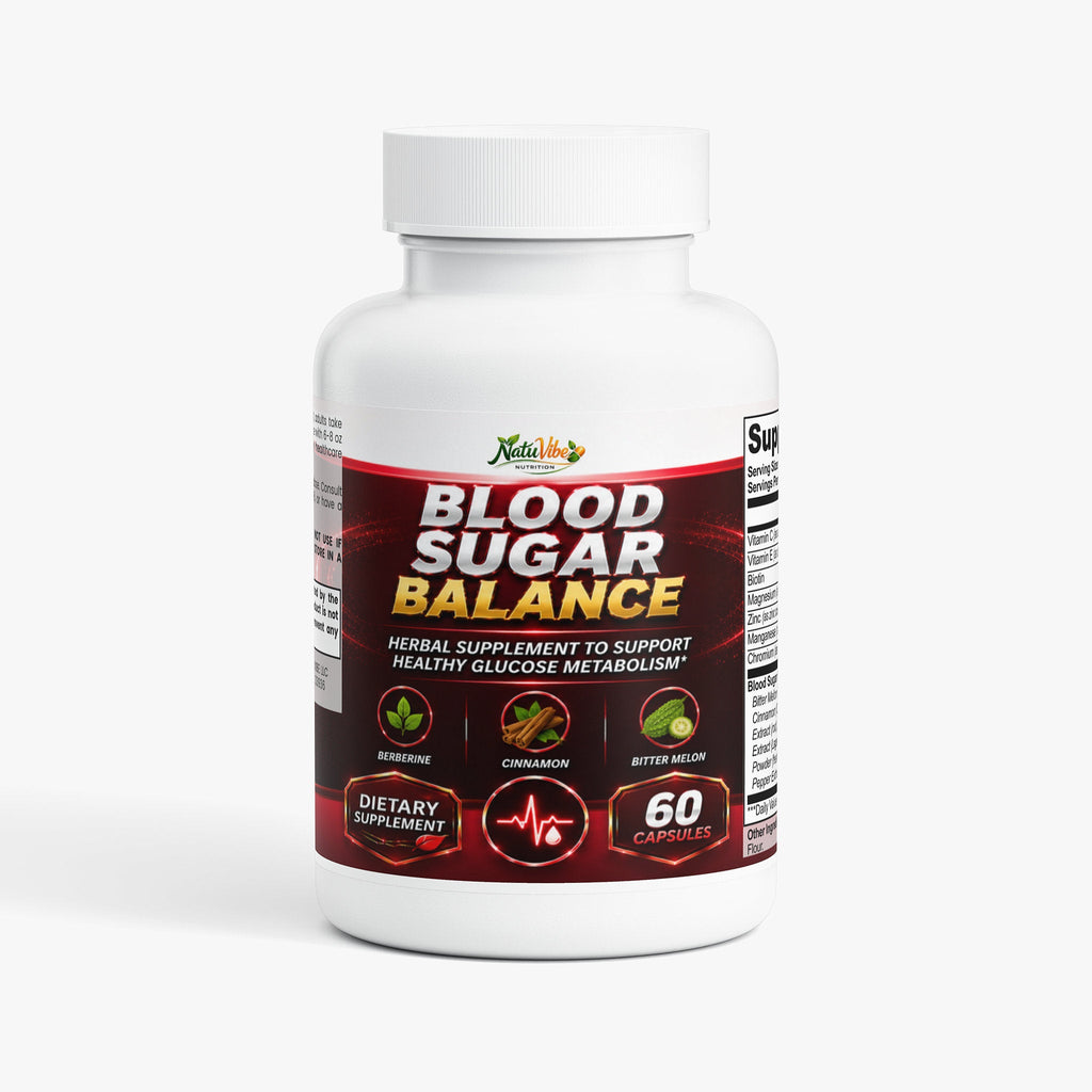 Blood Sugar Advanced Balance Glucose Support Supplement, 60 Vegetarian Capsules