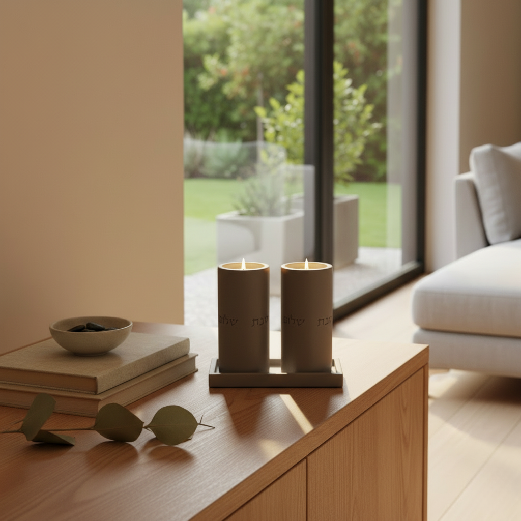 Sleek Concrete Tray for Candles & Home Decor – Nest Series