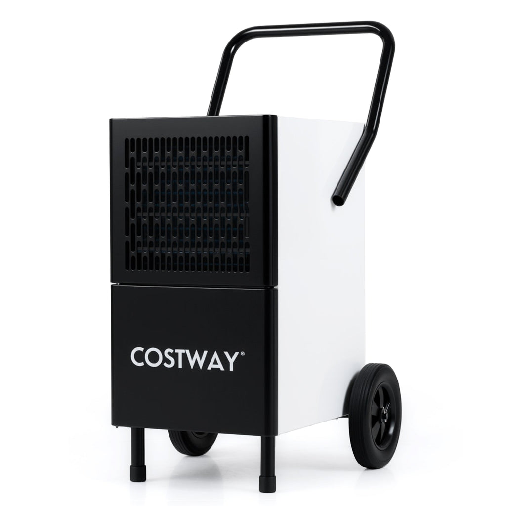 189 Pints Commercial Dehumidifier with Built-in Water Pump-Black