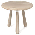 18 Inch Outdoor Mahogany Wood Side Table with Thickened Board