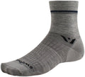 Swiftwick Pursuit Four Ultralight Socks - 4" Retro Stripe Heather Large