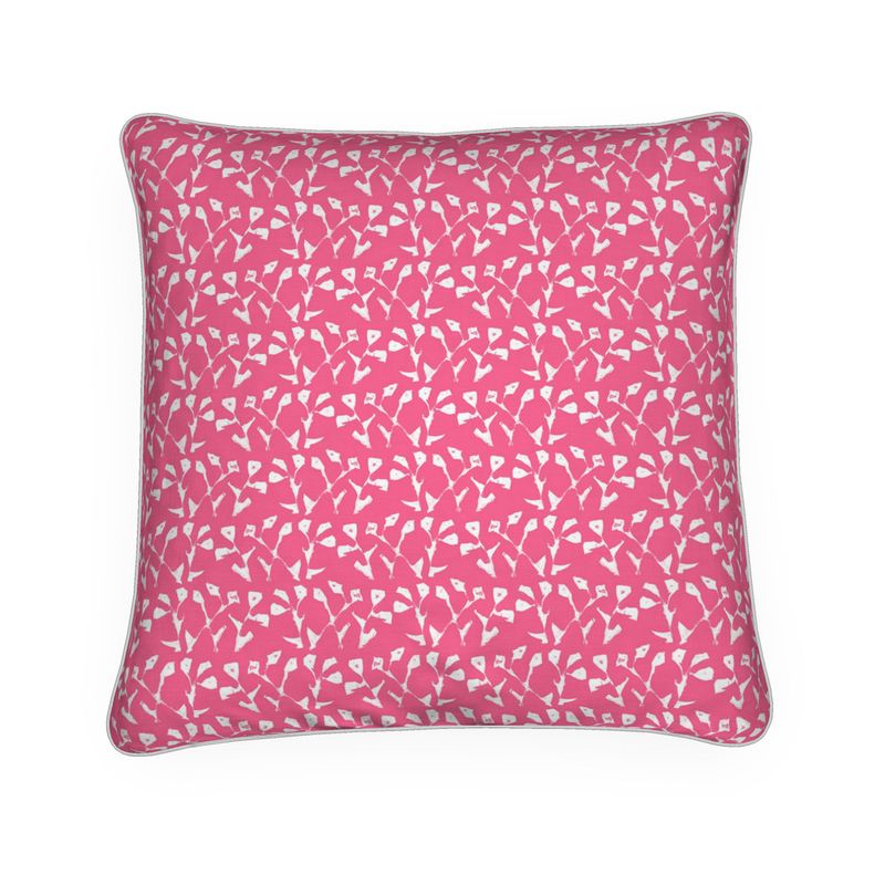 Genevieve Throw Pillow (Hot Pink)