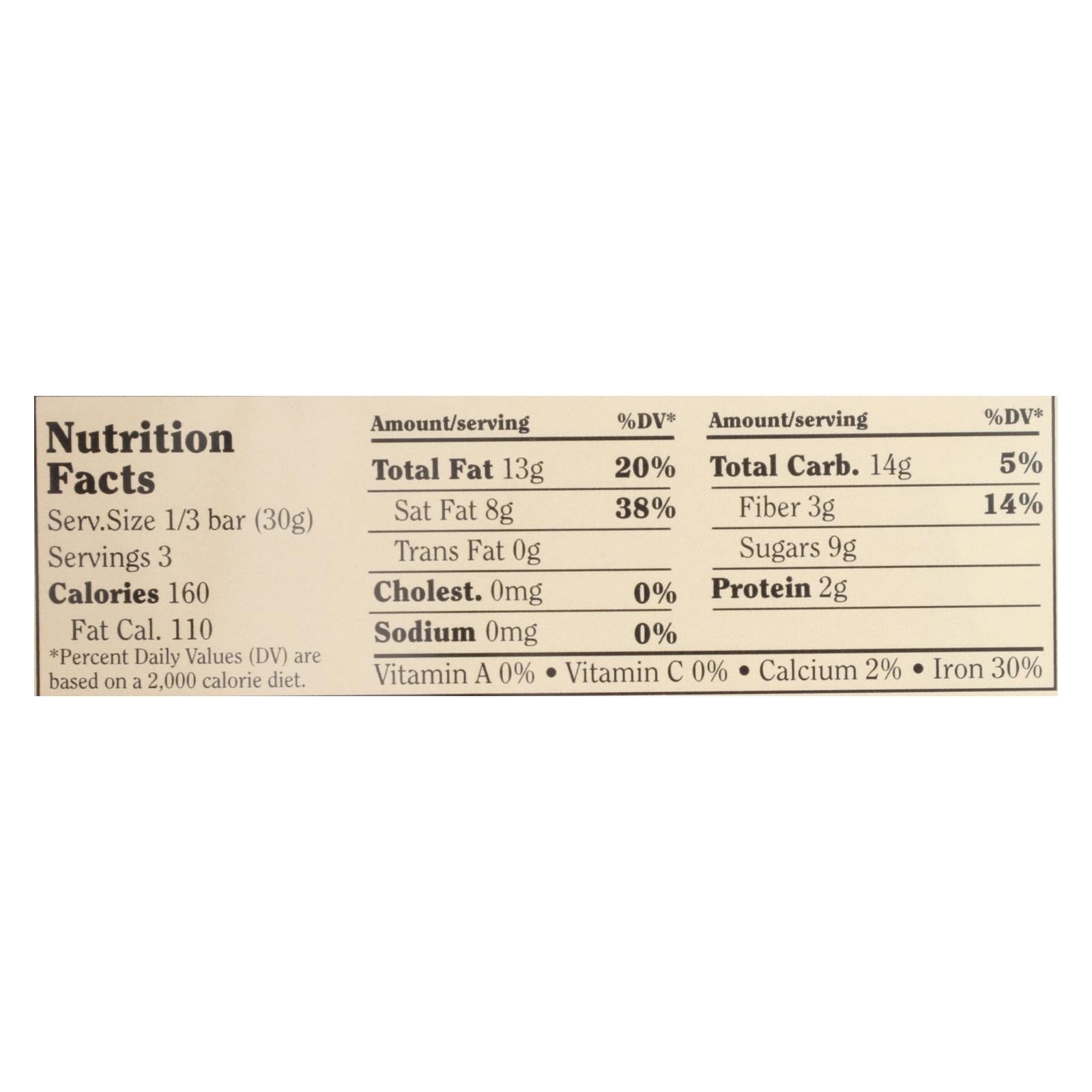 Chocolove XOXOX Strong Dark Chocolate Bar, 3.2 oz., Case of 12