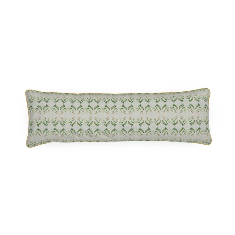 Petite Antonia Bolster Pillow (Sage & Pink)