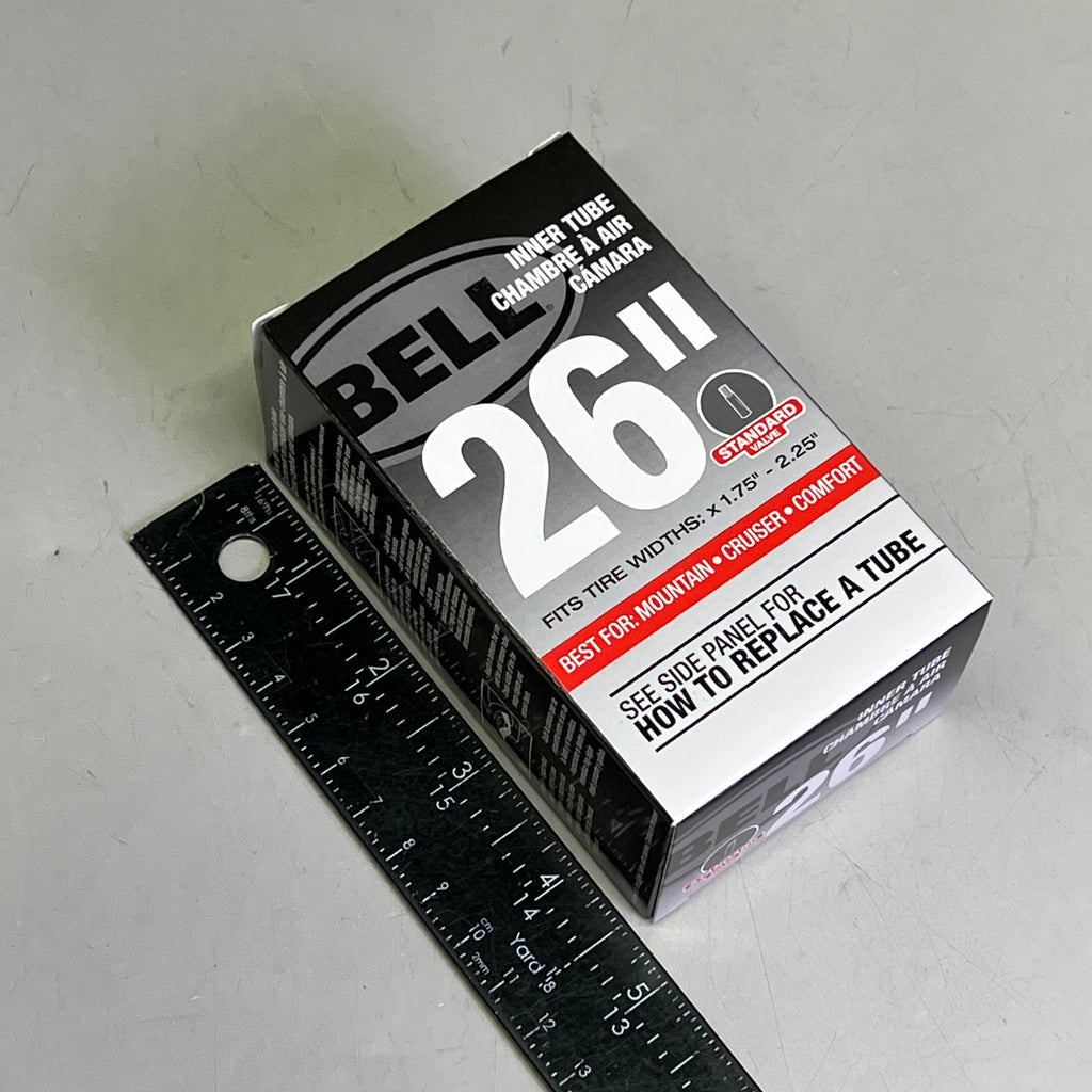 BELL (6 PACK) Bicycle Inner Tube Standard Valve 26" 1.75"-2.25" Black 7109079