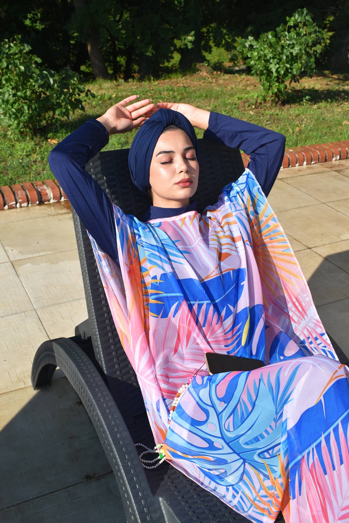 Blue Pareo Kimono P2109