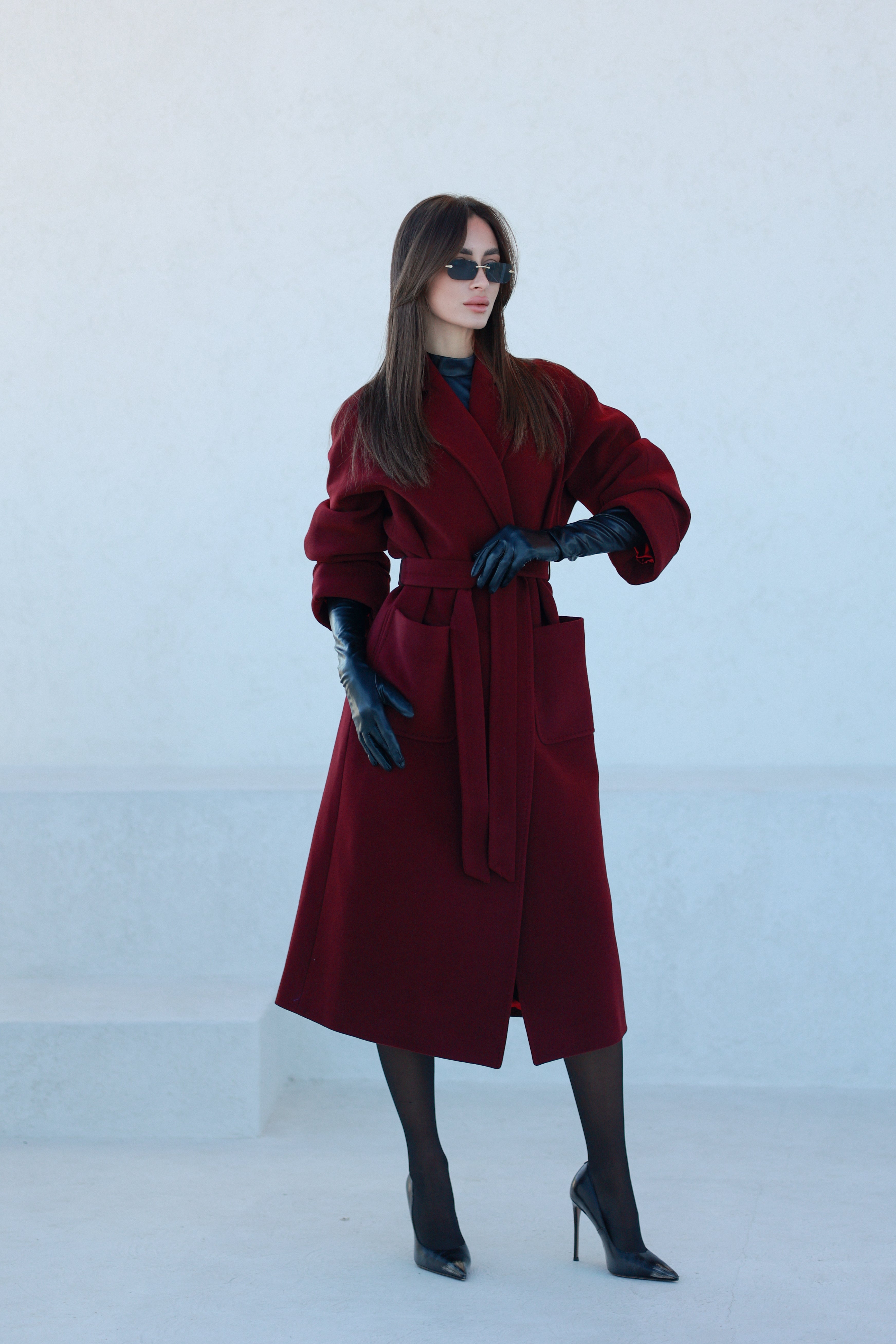 Angelina Cashmere Wool Blend Overcoat