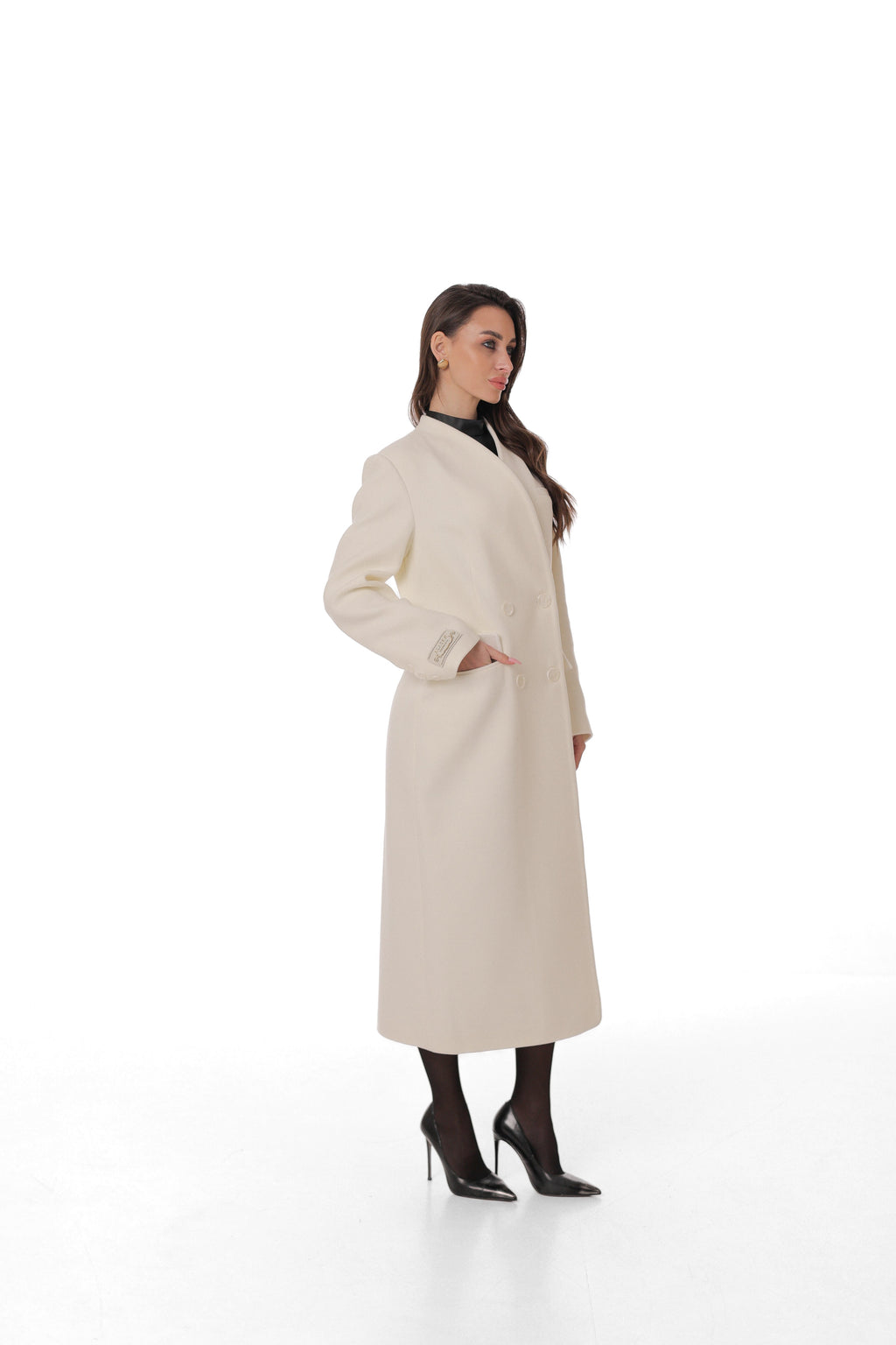 Amelia Longline Cashmere Blend Coat