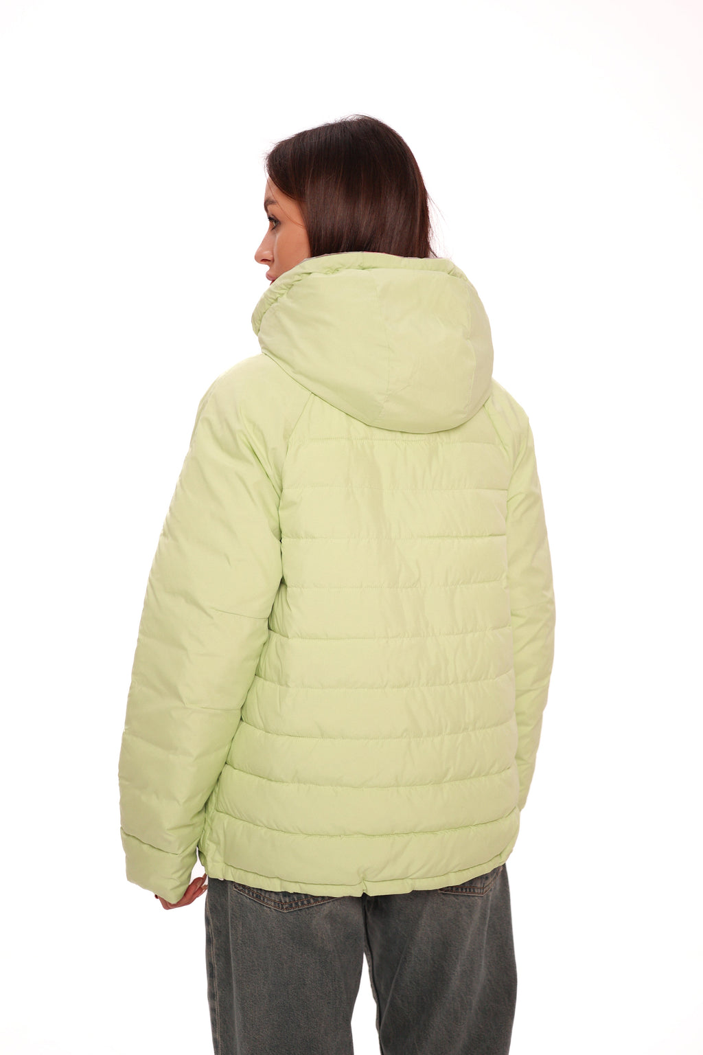 Reversible Demi-Season Jacket in Iris/Lemongrass