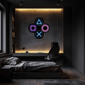 Gamer LED Neon Sign with Clear Acrylic Backing - Handcrafted Gaming Wall Decor