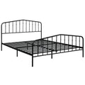 Queen Size Metal Bed Frame Slat Platform