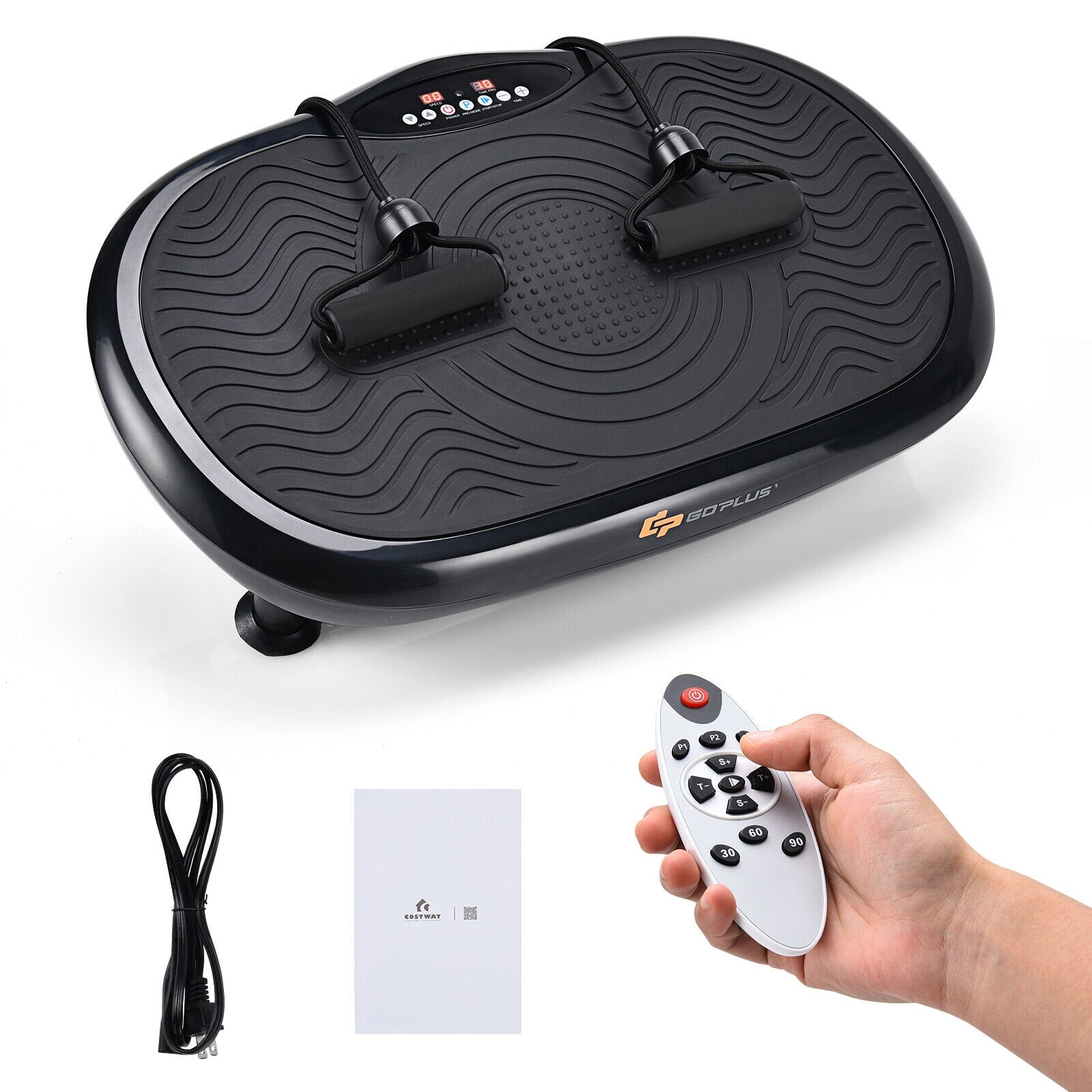 Mini Vibration Body Fitness Platform with Loop Bands