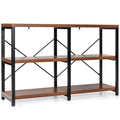 3 Tier 47 Inch Console Metal Frame Sofa Table