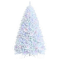 8 Feet Artificial Christmas Tree with 1636 Iridescent Branch Tips