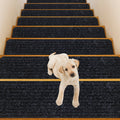 15 Pieces 30 x 8 Inch Slip Resistant Soft Stair Treads Carpet