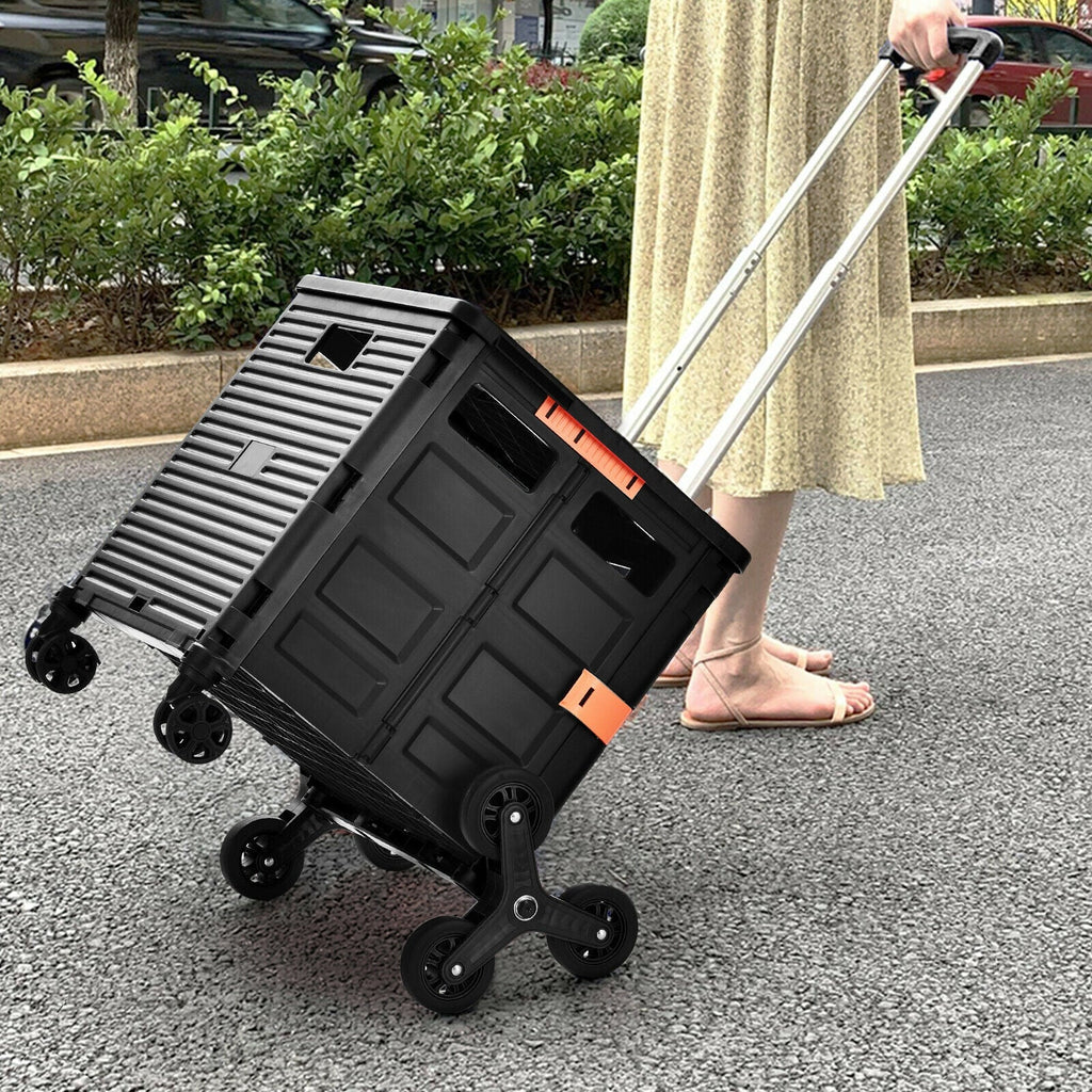 Costway Foldable Utility Cart for Travel and Shopping